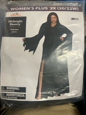 WAY TO CELEBRATE! Adults' Midnight Beauty Halloween Costume